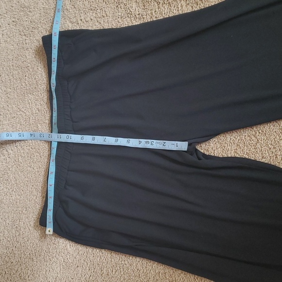 Michael Kors L crepe pants pull on side pockets flowy sophistication - Picture 3 of 7